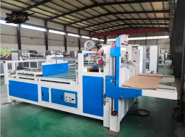 Corrugated Cardboard Semi Auto Folding Gluing Machiine for Carton